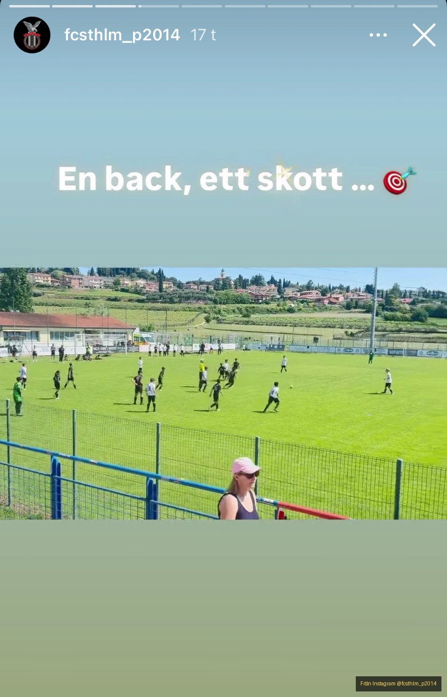En back, ett skott