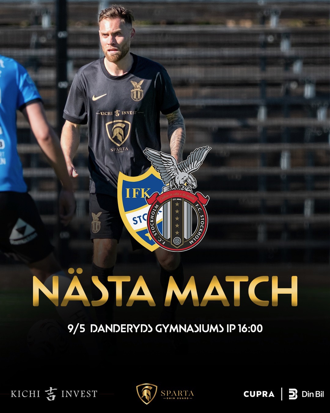 Nästa match – 9 maj Danderyds Gymnasiums IP